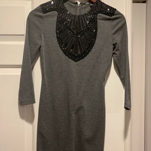 Armani exchange embellished mini dress